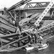 Second Narrows Bridge collapse, June 17, 1958.