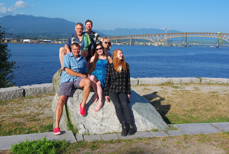 Triple-X First Directors with Ironworkers Memorial in background. Photo: Elaine Ayres, 2012